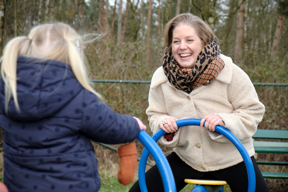 Nicole geniet van het leven samen met haar gezin